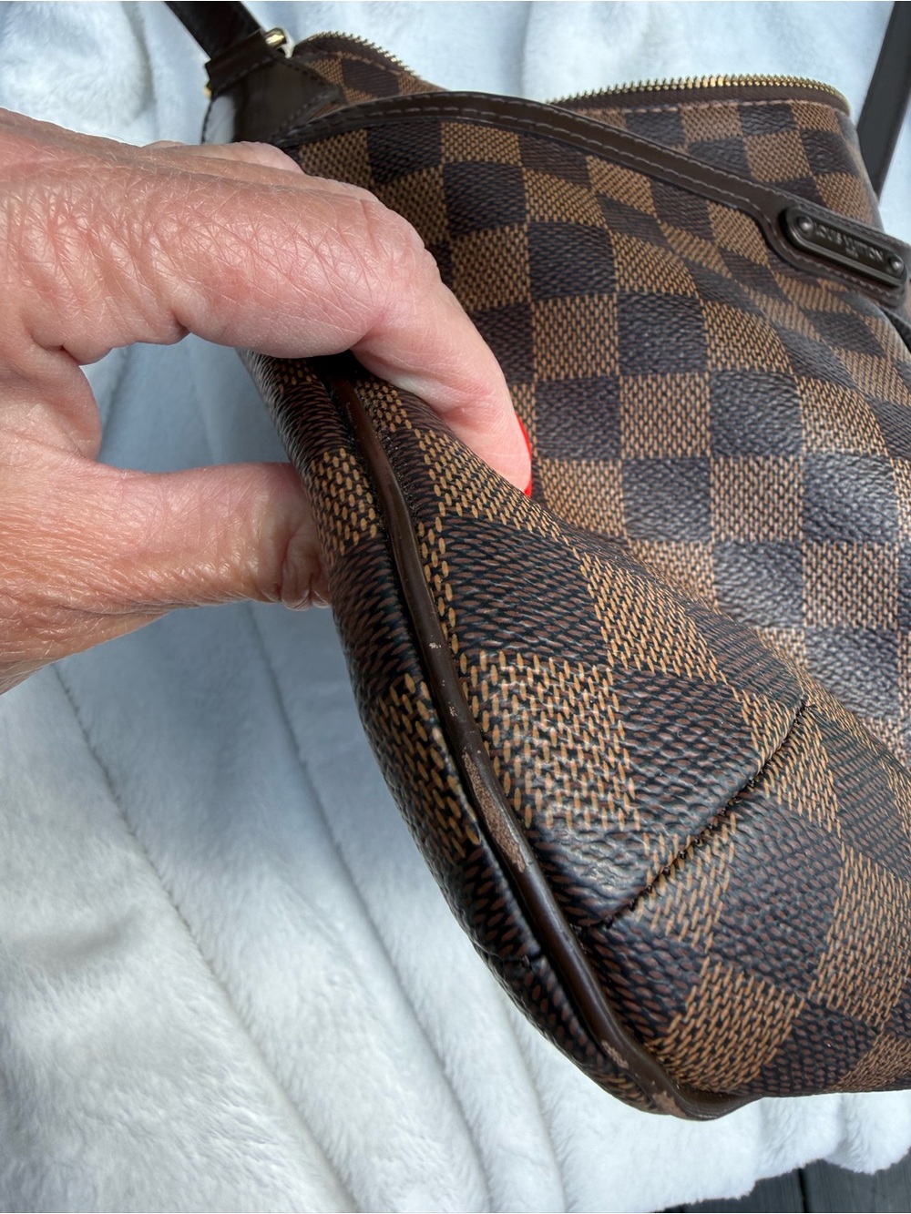 Louis Vuitton bloomsberry pm Brown Damier Ebene Crossbody Bag authentic - Picture 3 of 14